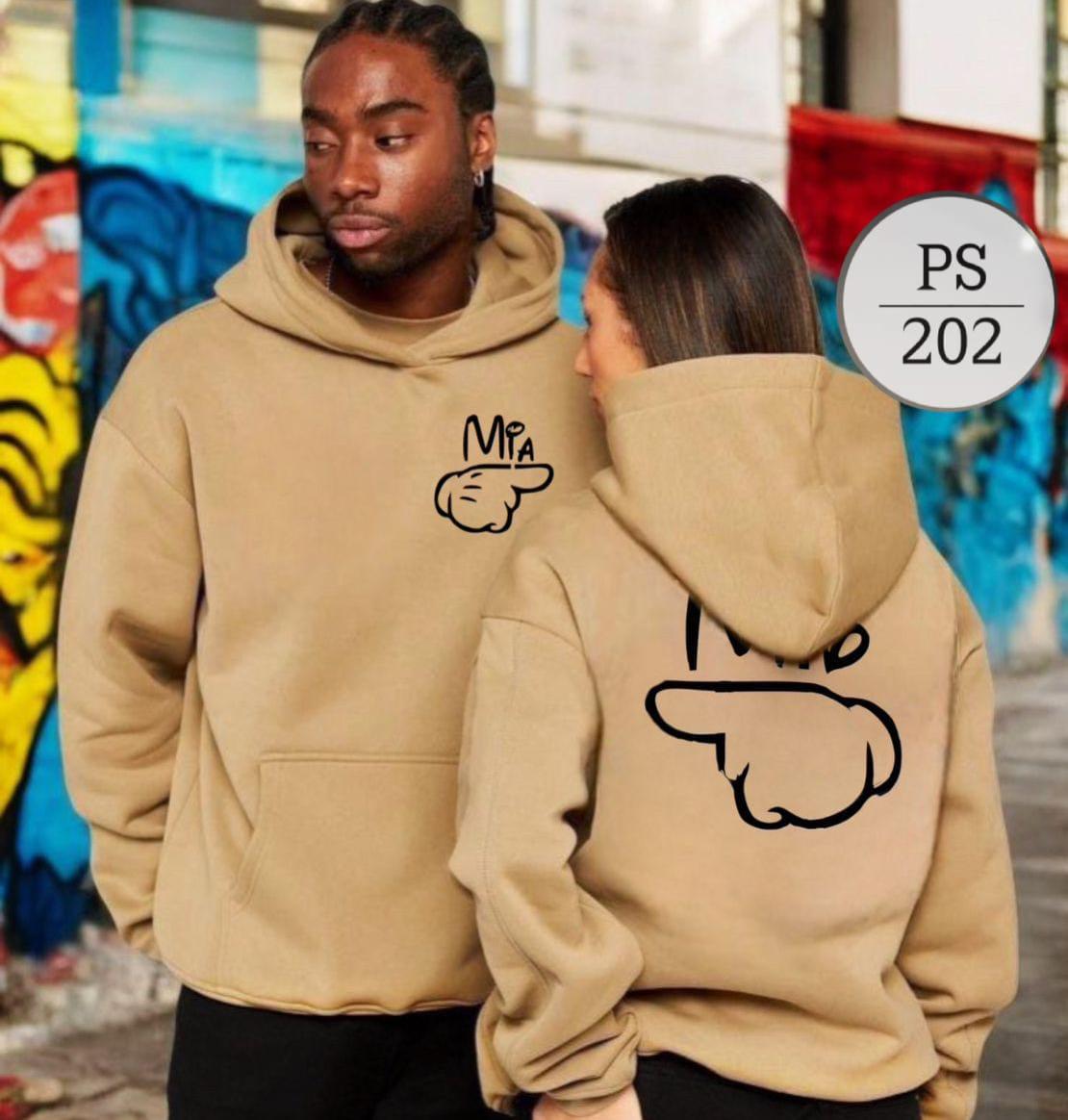 BUZO EN ALGODON PERCHADO UNISEX DOBLE ESTAMPADO
