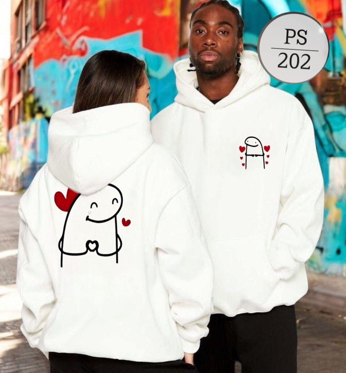 BUZO EN ALGODON PERCHADO UNISEX DOBLE ESTAMPADO
