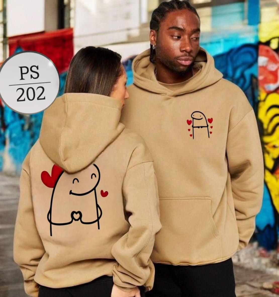 BUZO EN ALGODON PERCHADO UNISEX DOBLE ESTAMPADO